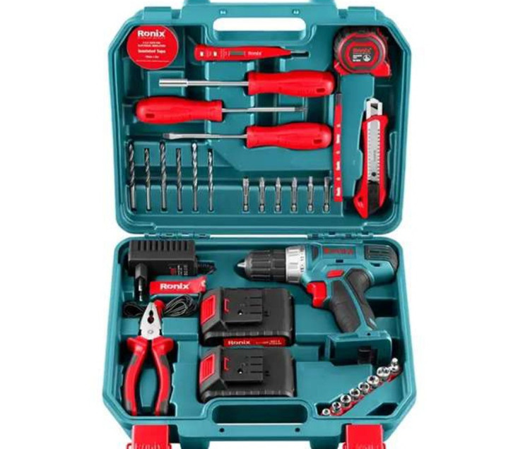کیت دریل شارژی رونیکس مدلrs-8014