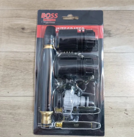 کارواش سرشلنگی 4تیکه تمام فلزی برنجی برندBOSS