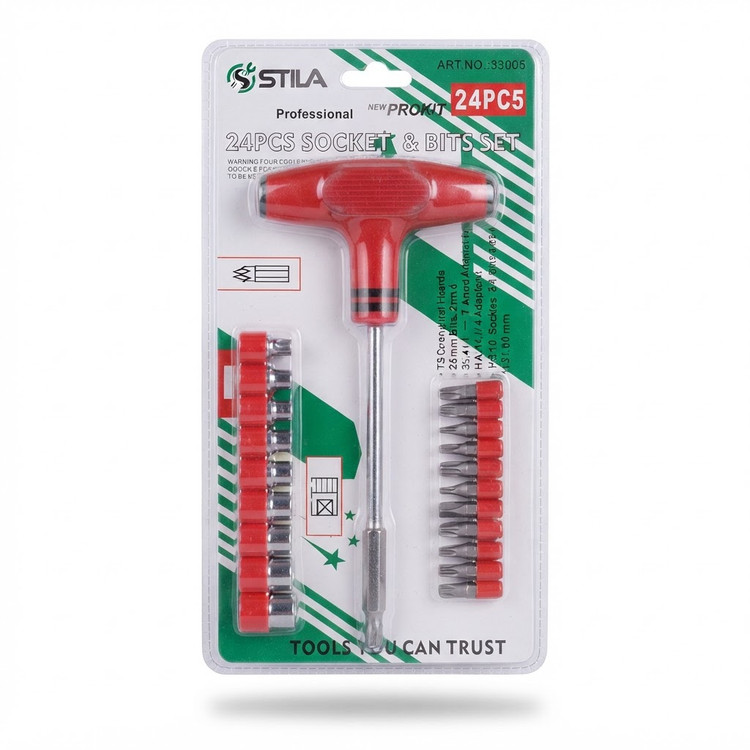 ست بکس و پیچ گوشتی 24 پارچه استیلا مدل 33005
